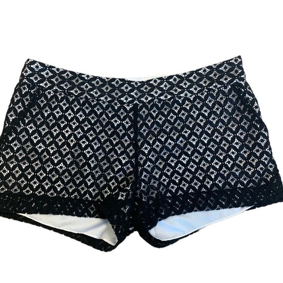 𝅺KENSIE White black lace shorts Sz 12 NWOT - Picture 11 of 11
